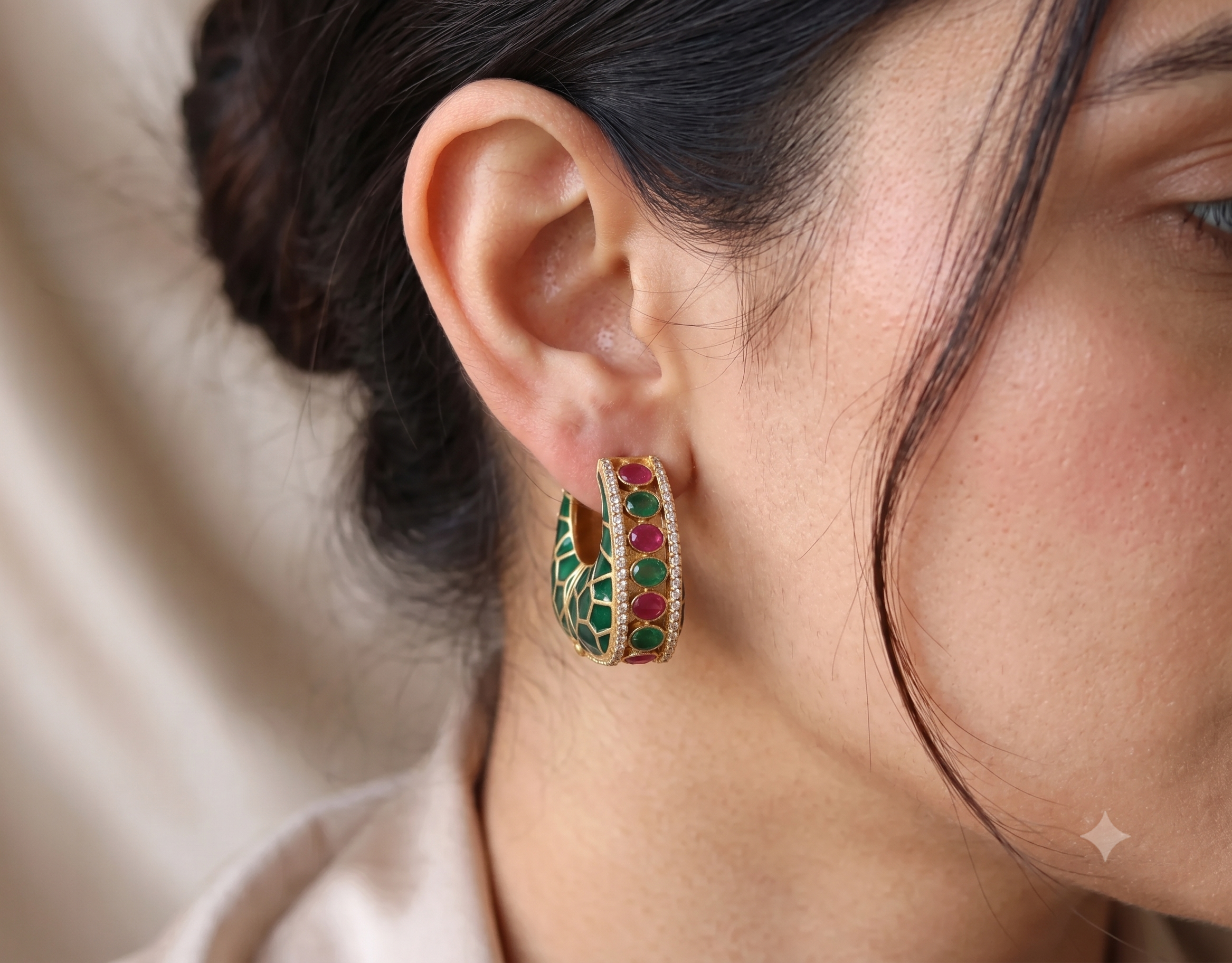Hoop Baali Earrings