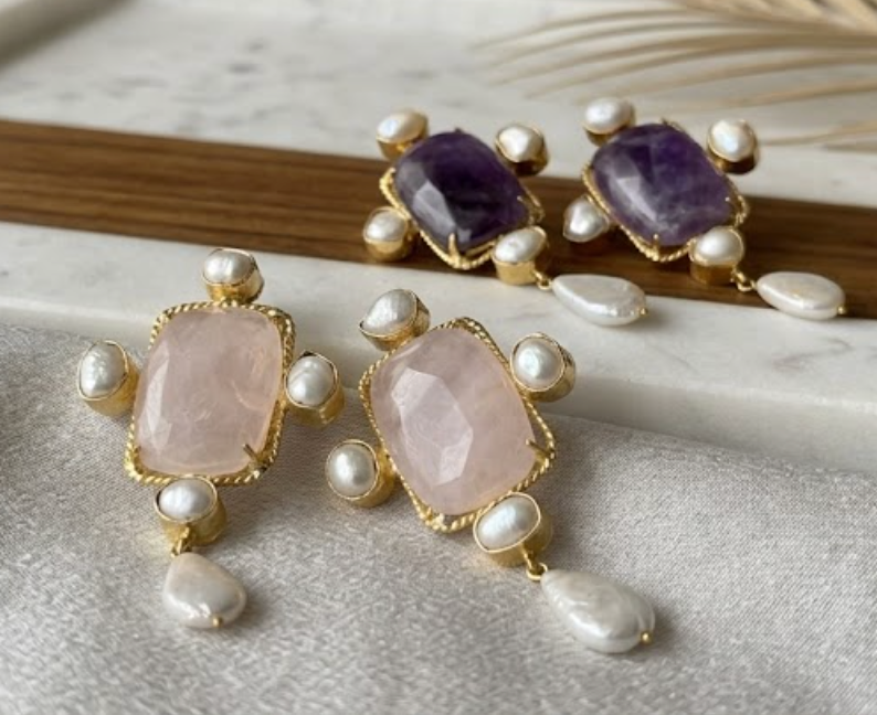 Stone Earrings