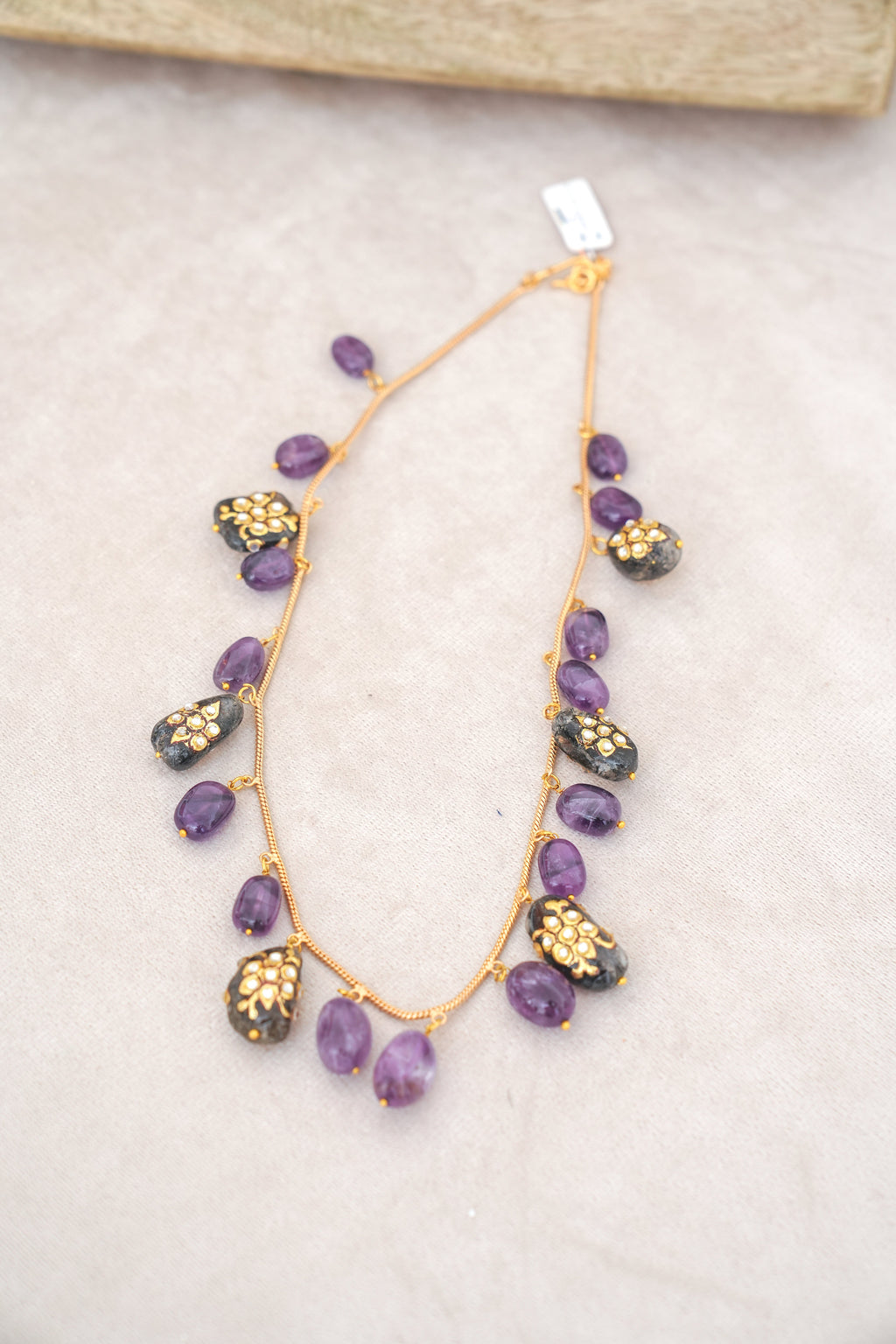 Amethyst Bloom Statement Necklace