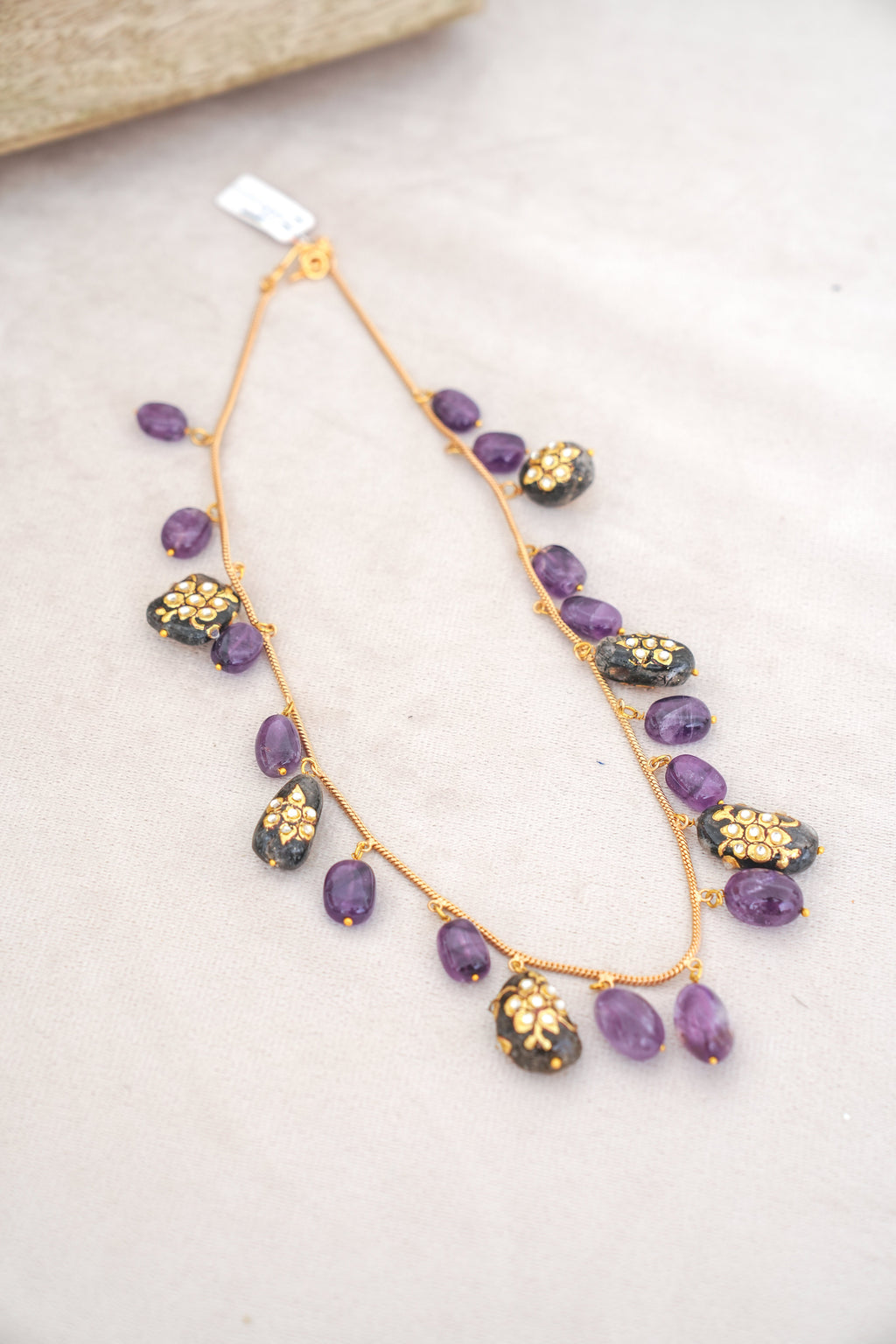Amethyst Bloom Statement Necklace
