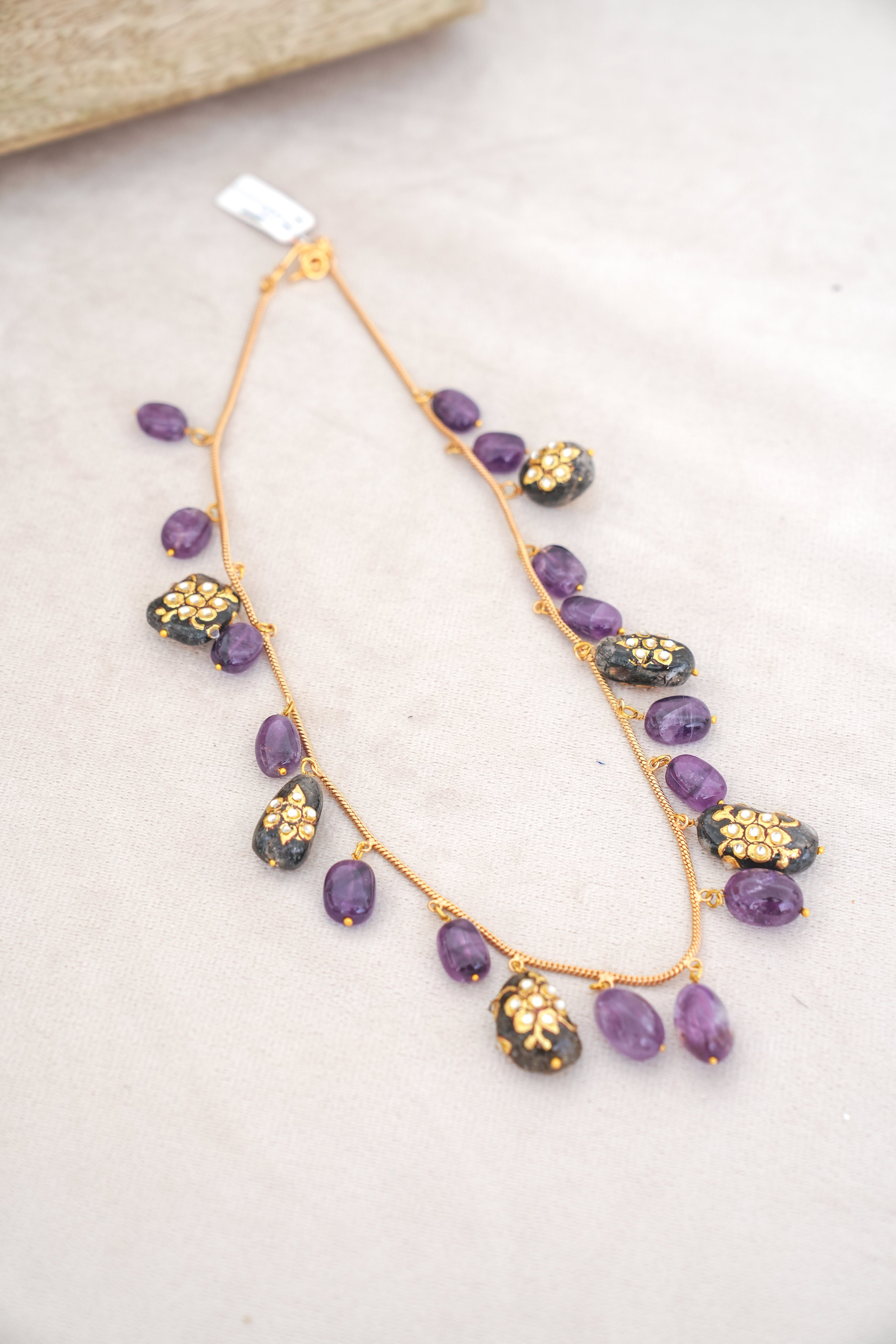 Amethyst Bloom Statement Necklace