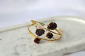 Raw Amethyst Branch Open Cuff Bracelet