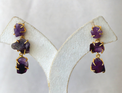 Amethyst Cascade Earrings