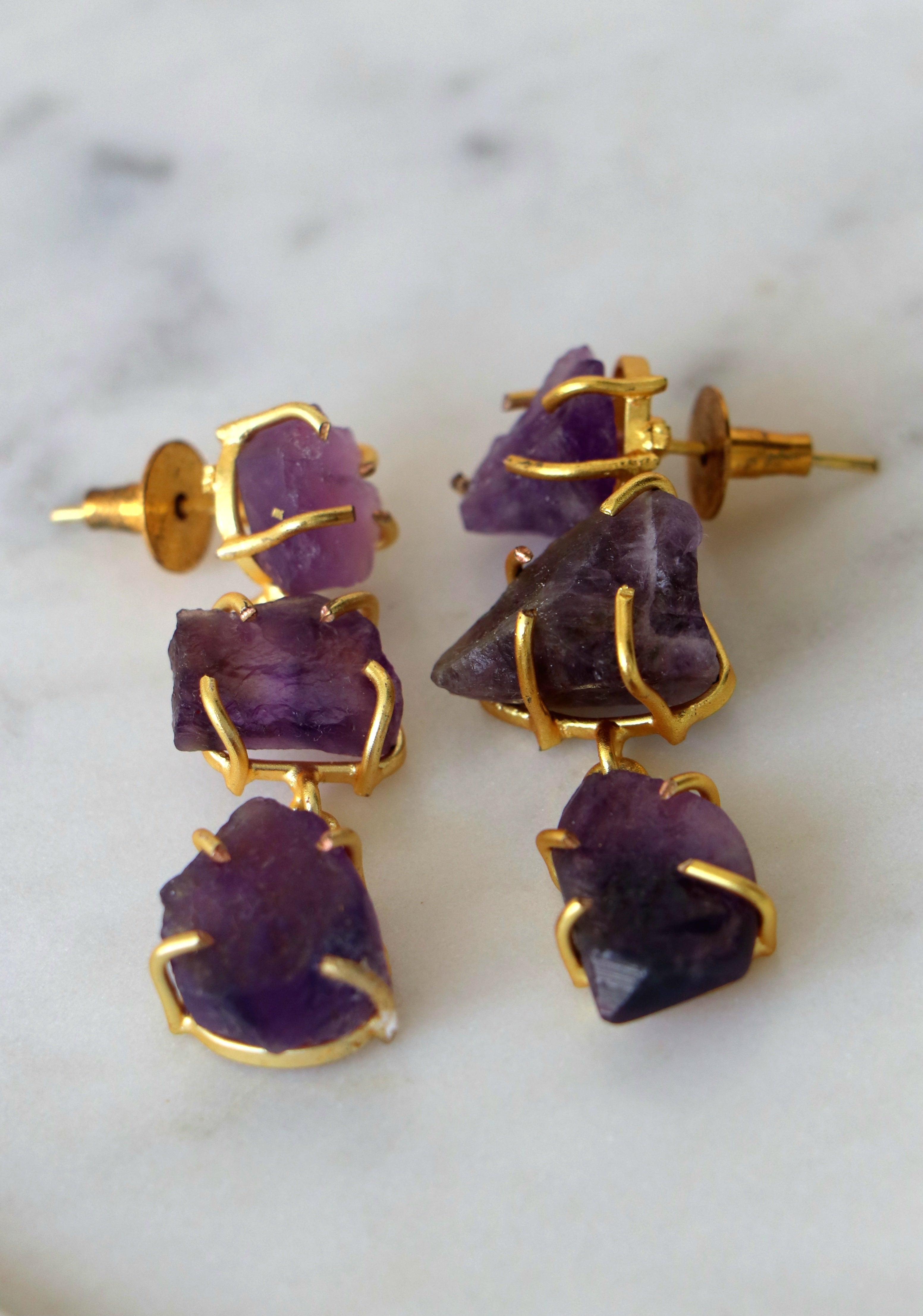 Amethyst Cascade Earrings