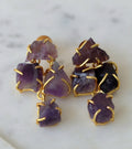 Amethyst Cascade 4 Stone Earrings