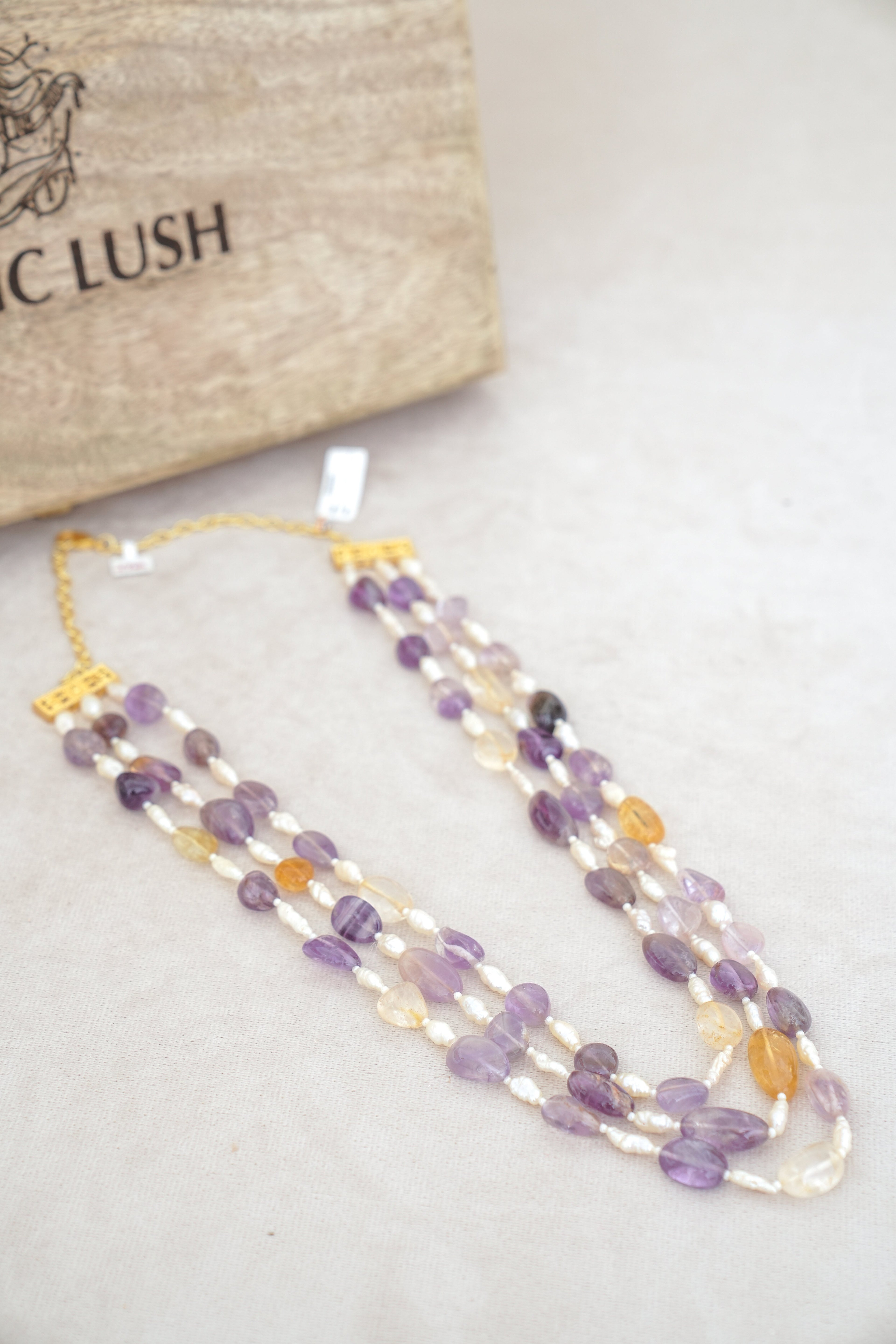 Amethyst Citrine Harmony Necklace