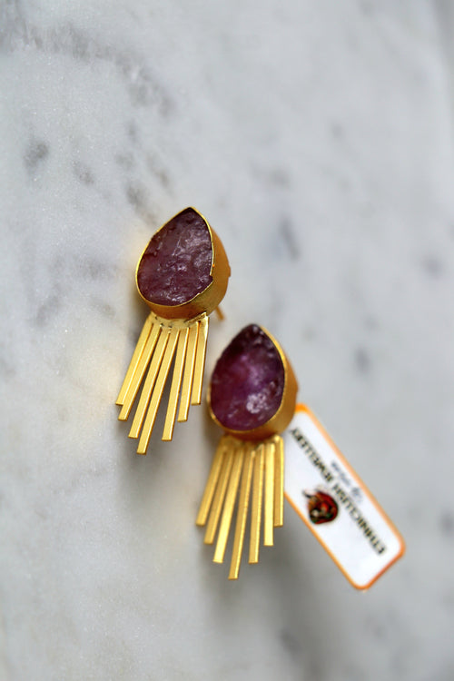 Aurora Fringe Statement Earrings