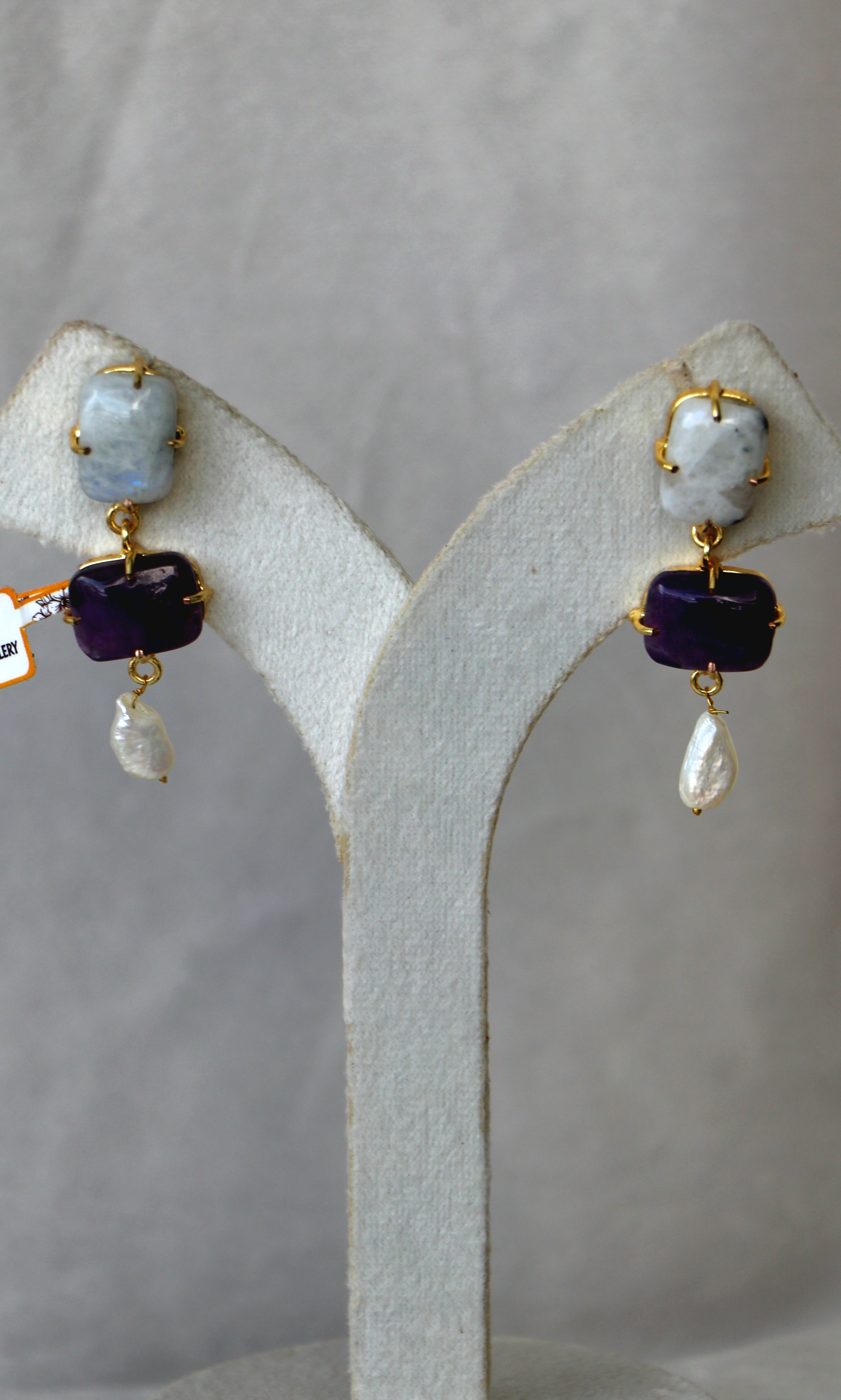 Amethyst Moonlight Cascade Earrings