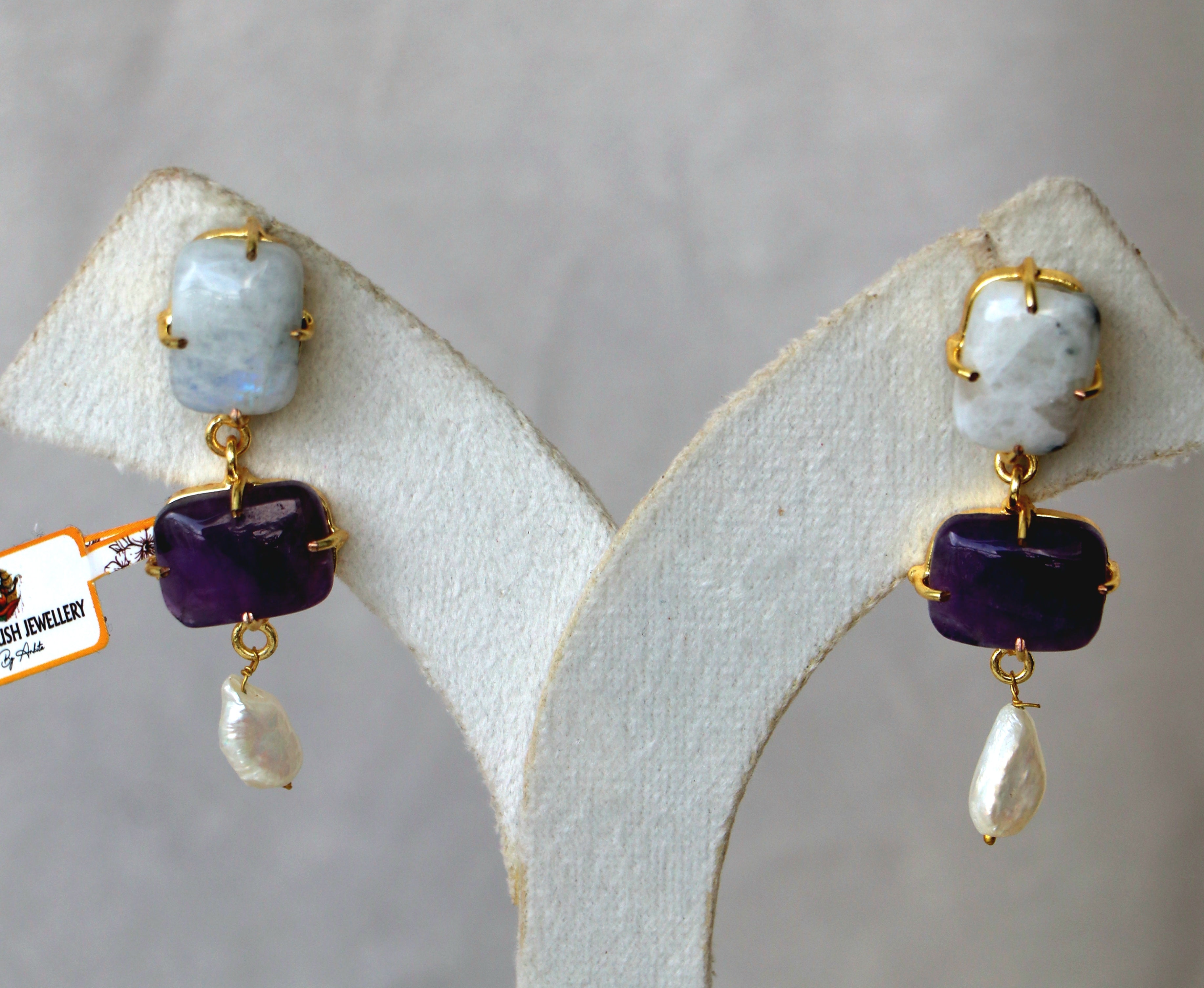 Amethyst Moonlight Cascade Earrings