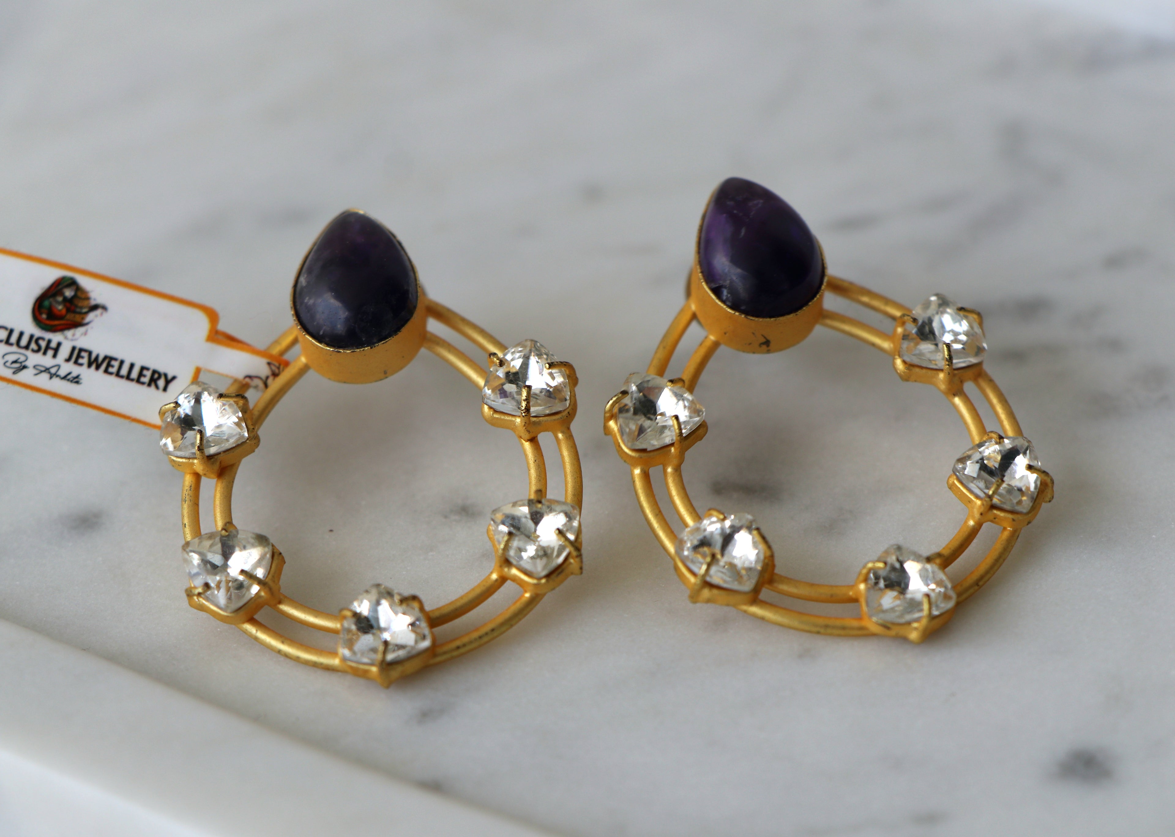 Amethyst Radiance Earrings