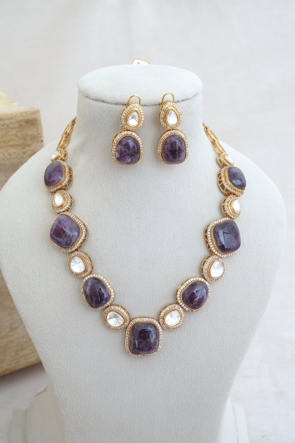 Amethyst Radiance Necklace  Earrings