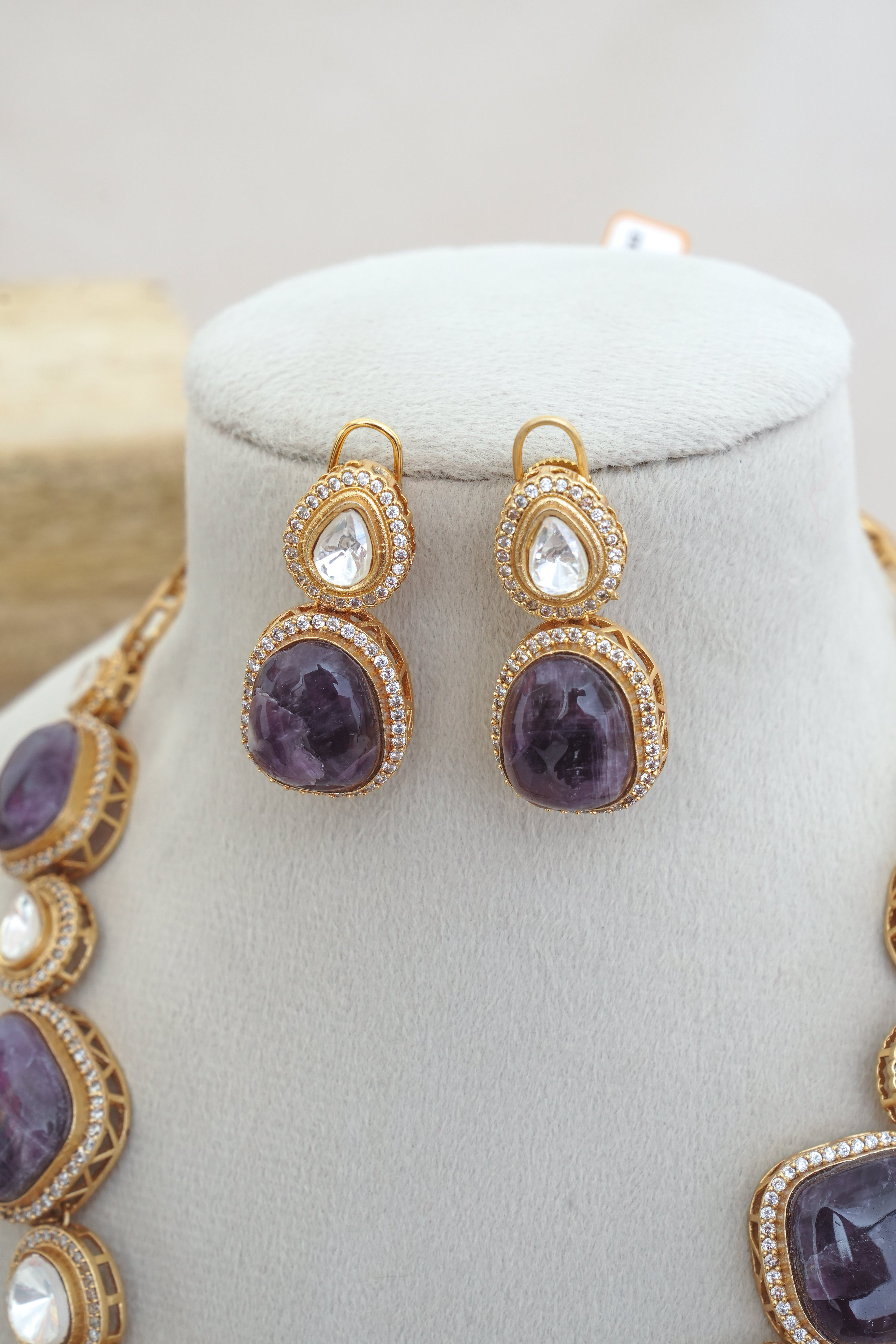 Amethyst Radiance Necklace  Earrings