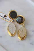 Aurora Leaf Iridescent Earrings