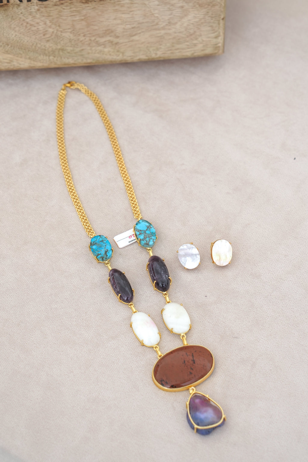 Azure  Amethyst Cascade Necklace Set