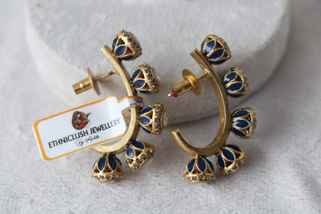 Enamelled Bloom Earrings