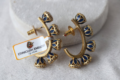 Azure Bloom Statement Earrings 9354