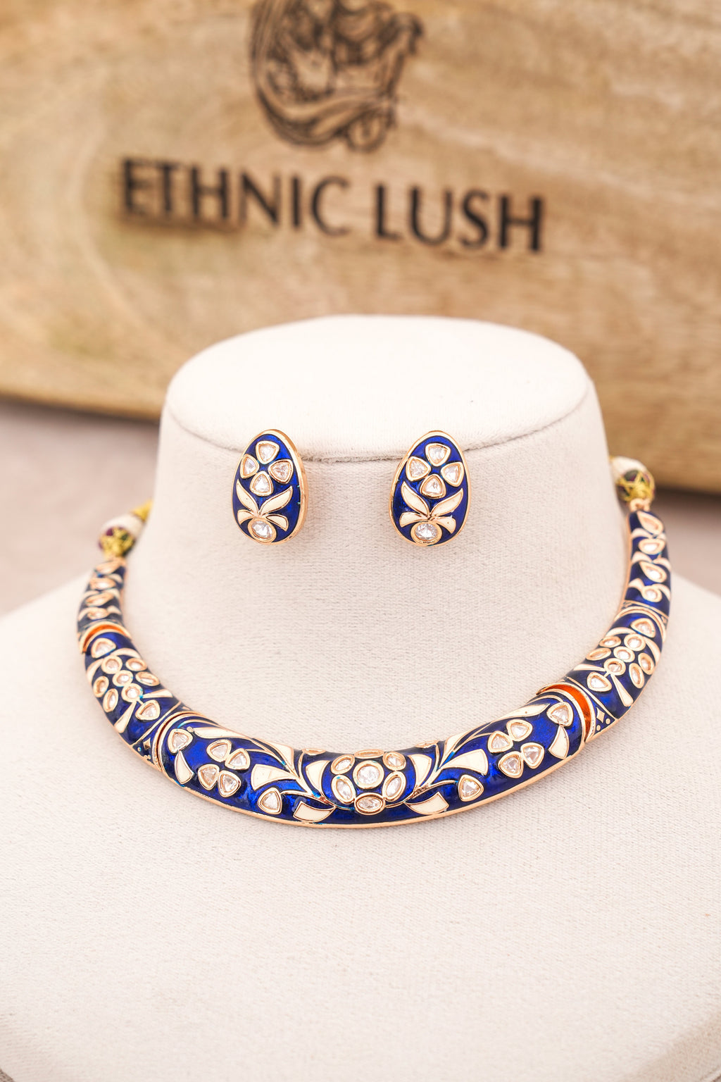 Azure Blossom Choker Set