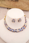 Azure Blossom Choker Set