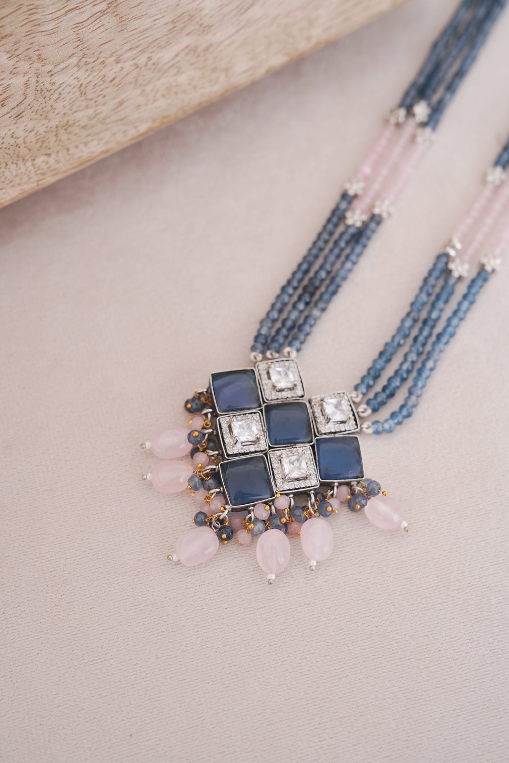Designer Beaded Statement Necklace Set
