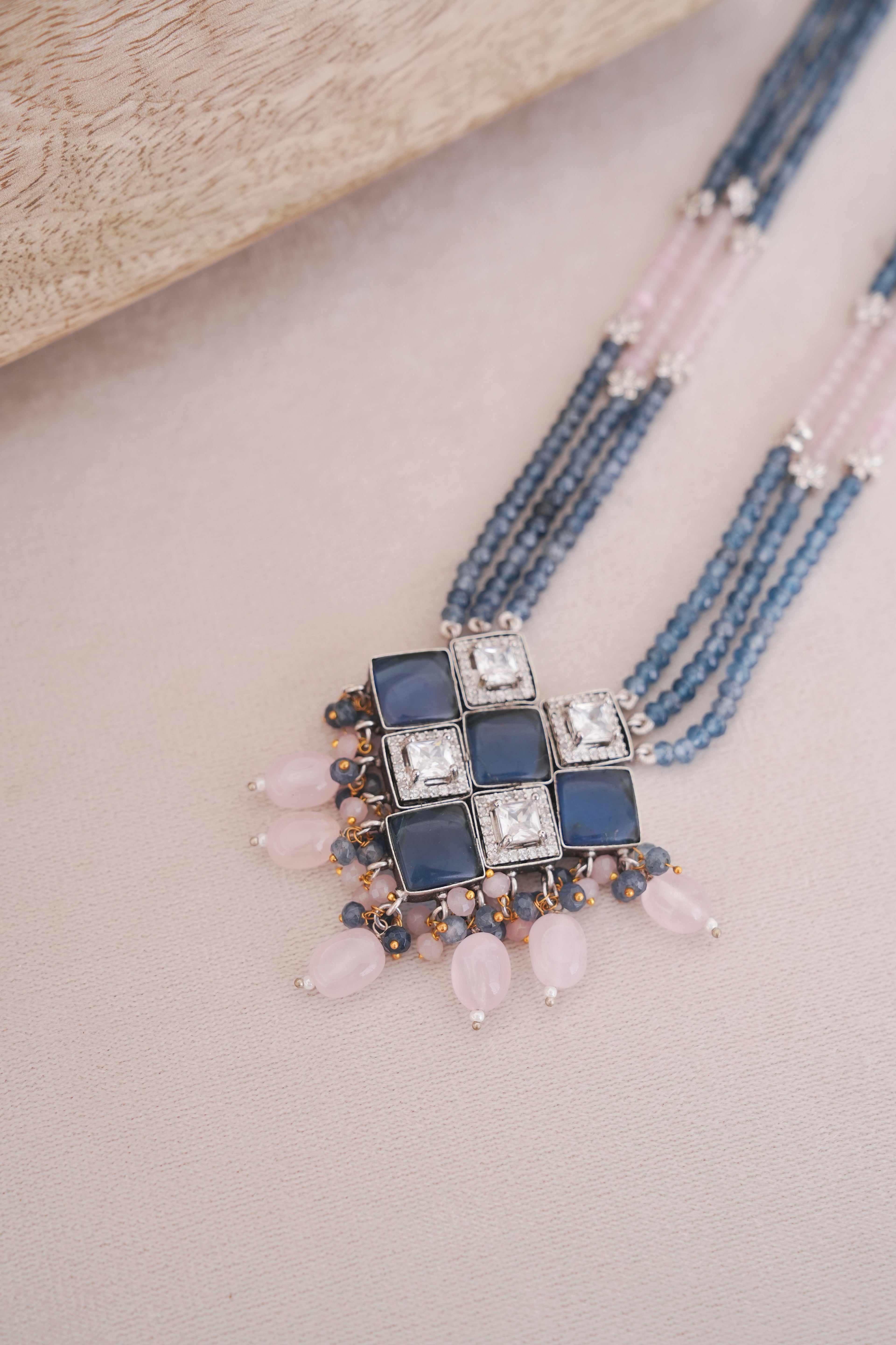 Designer Beaded Statement Necklace Set