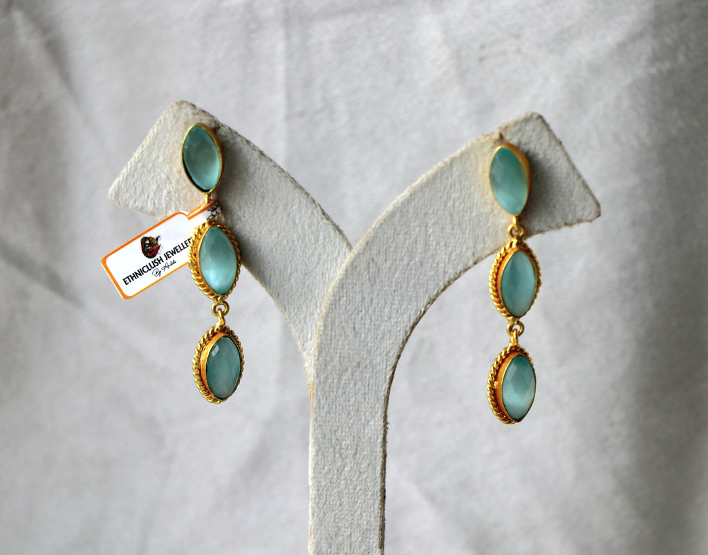 Azure Cascade Earrings 1185
