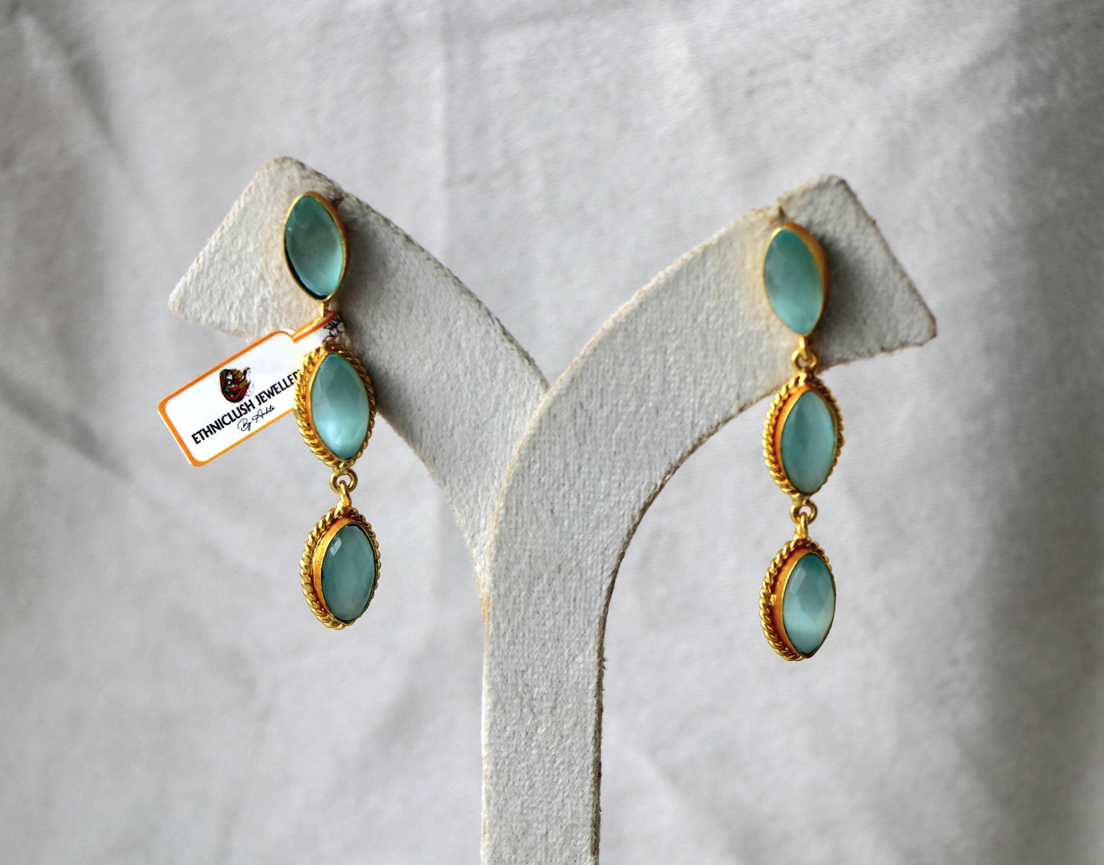 Azure Cascade Earrings 1185
