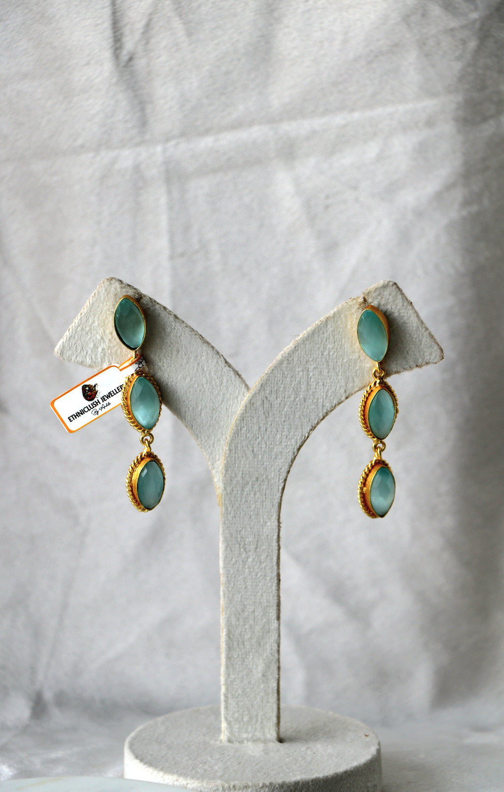 Azure Cascade Earrings 1185