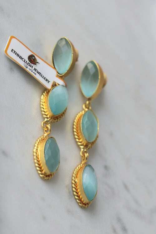 Azure Cascade Earrings 1185