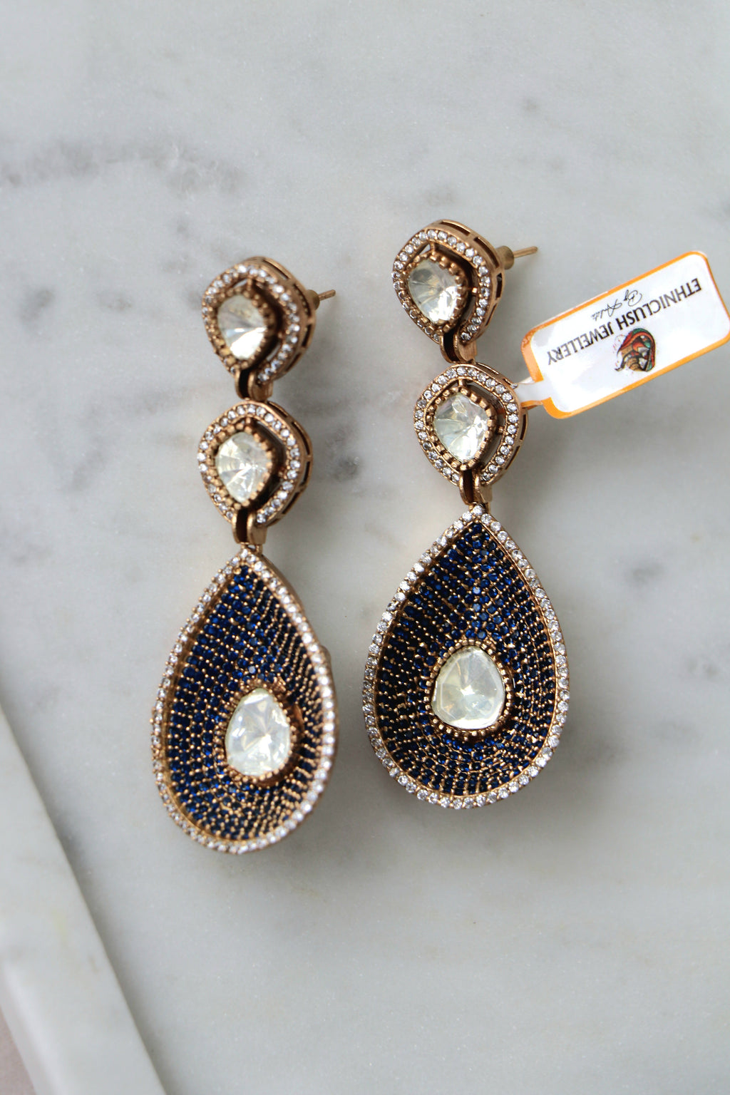 Azure Cascade Earrings