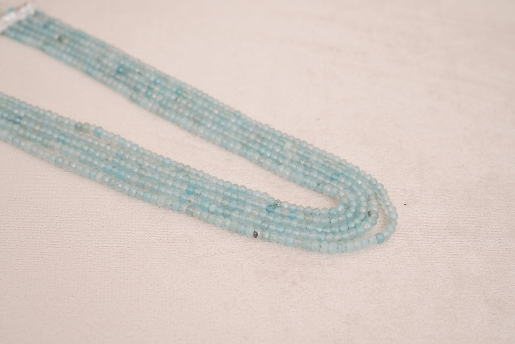 Aqua Blue Multi Strand Necklace