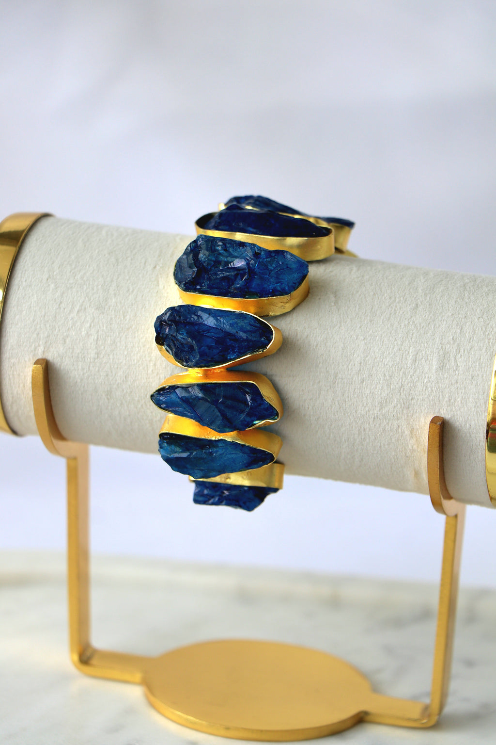 Azure Cascade Statement Bracelet