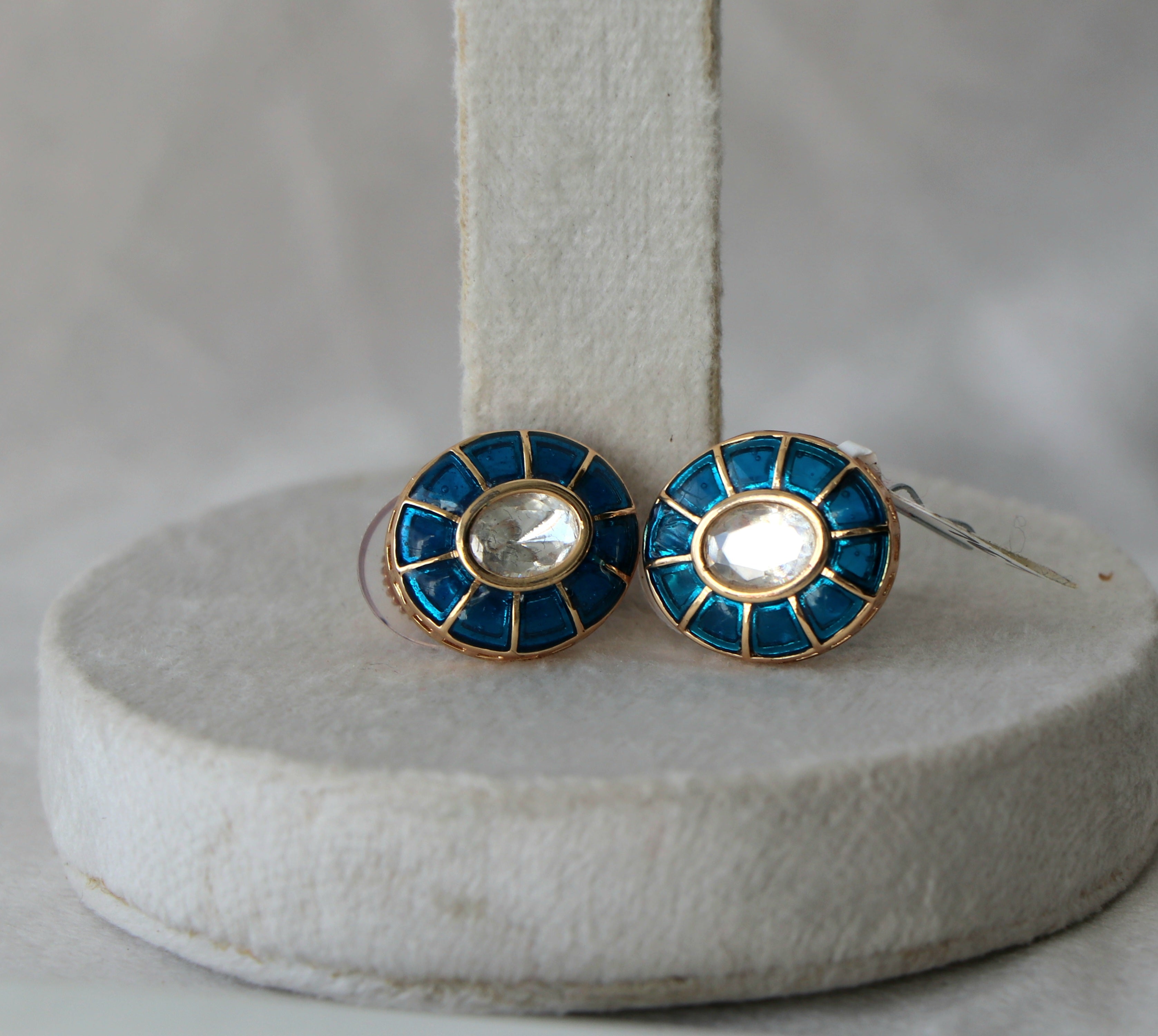 Azure Radiance Stud Earrings