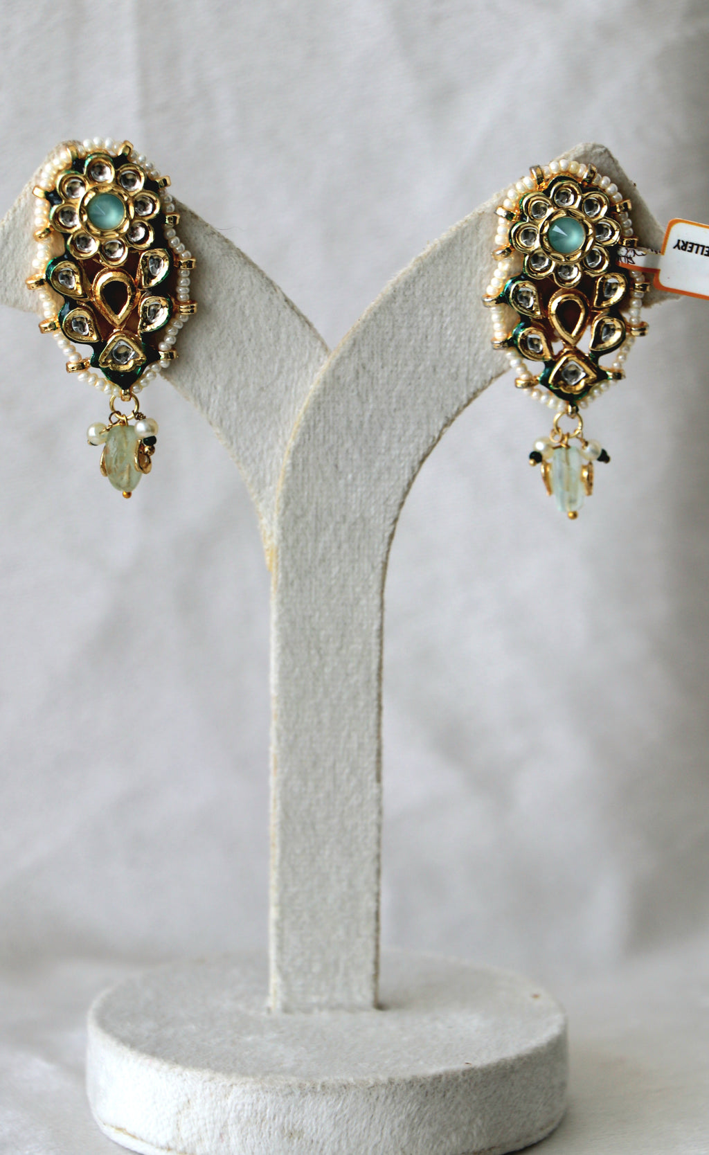 Azure Ruby Pachi Cascade Earrings