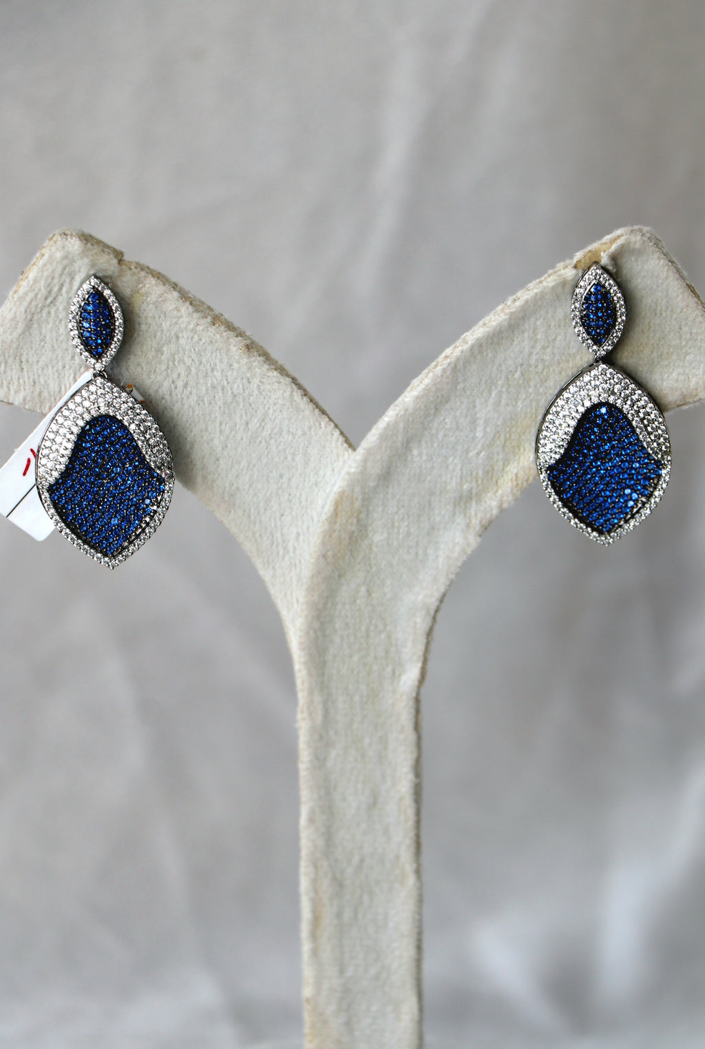Azure Teardrop Statement Earrings