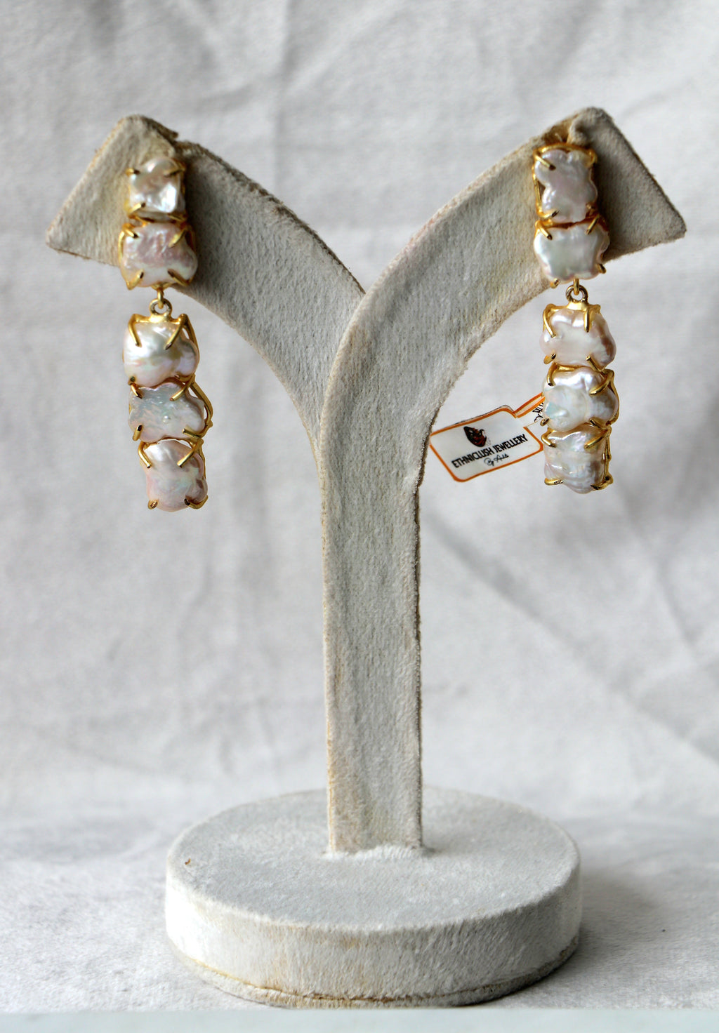 Baroque Pearl Cascade Earrings