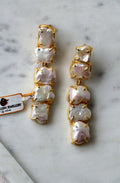 Baroque Pearl Cascade Earrings