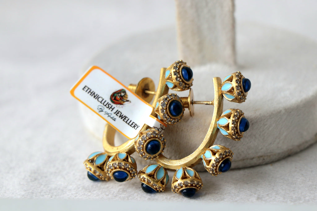 Enamelled Bloom Earrings