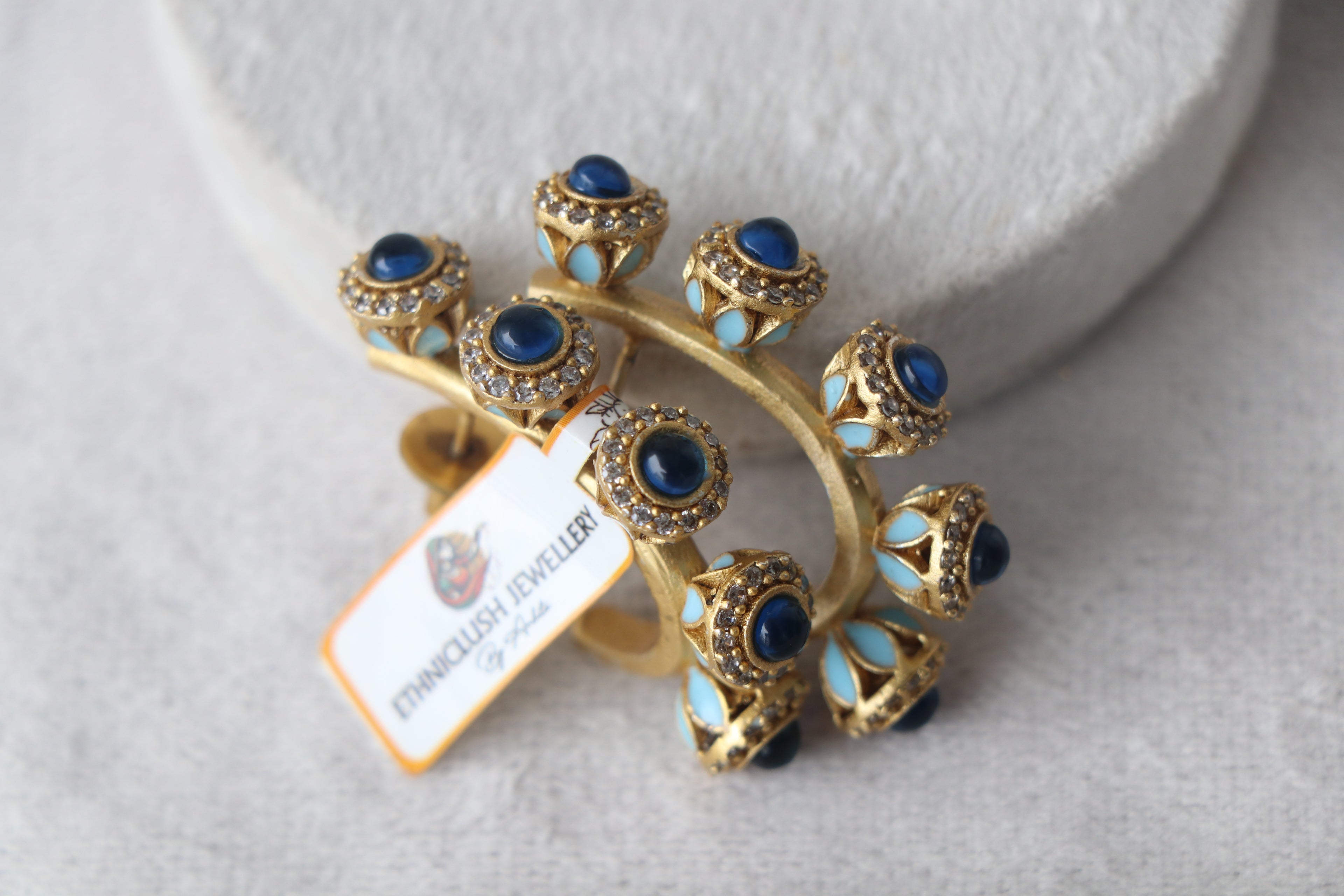 Enamelled Bloom Earrings
