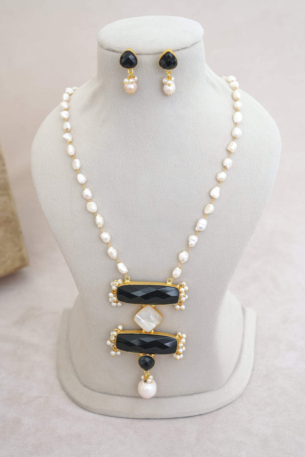 Celestial Black Onyx Statement Set
