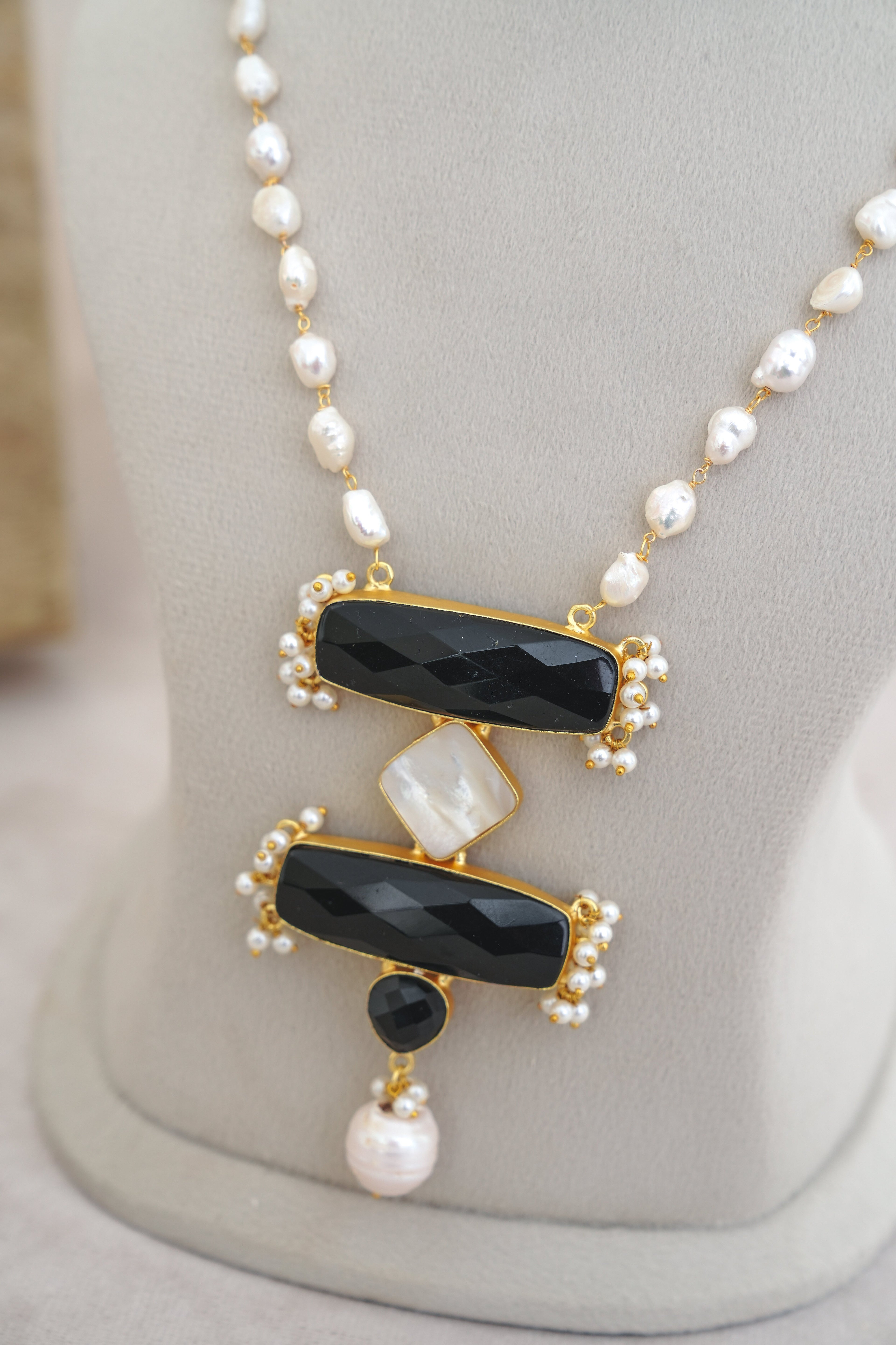 Celestial Black Onyx Statement Set