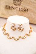 Celestial Crescent Moon Necklace Set