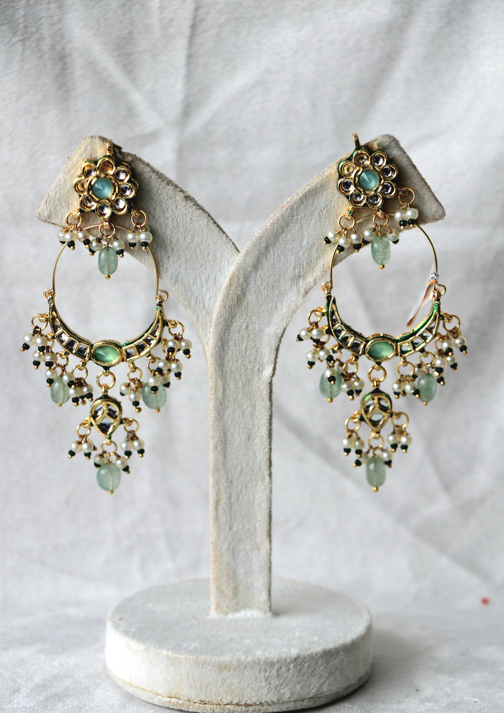 Celestial Emerald Chandelier Earrings