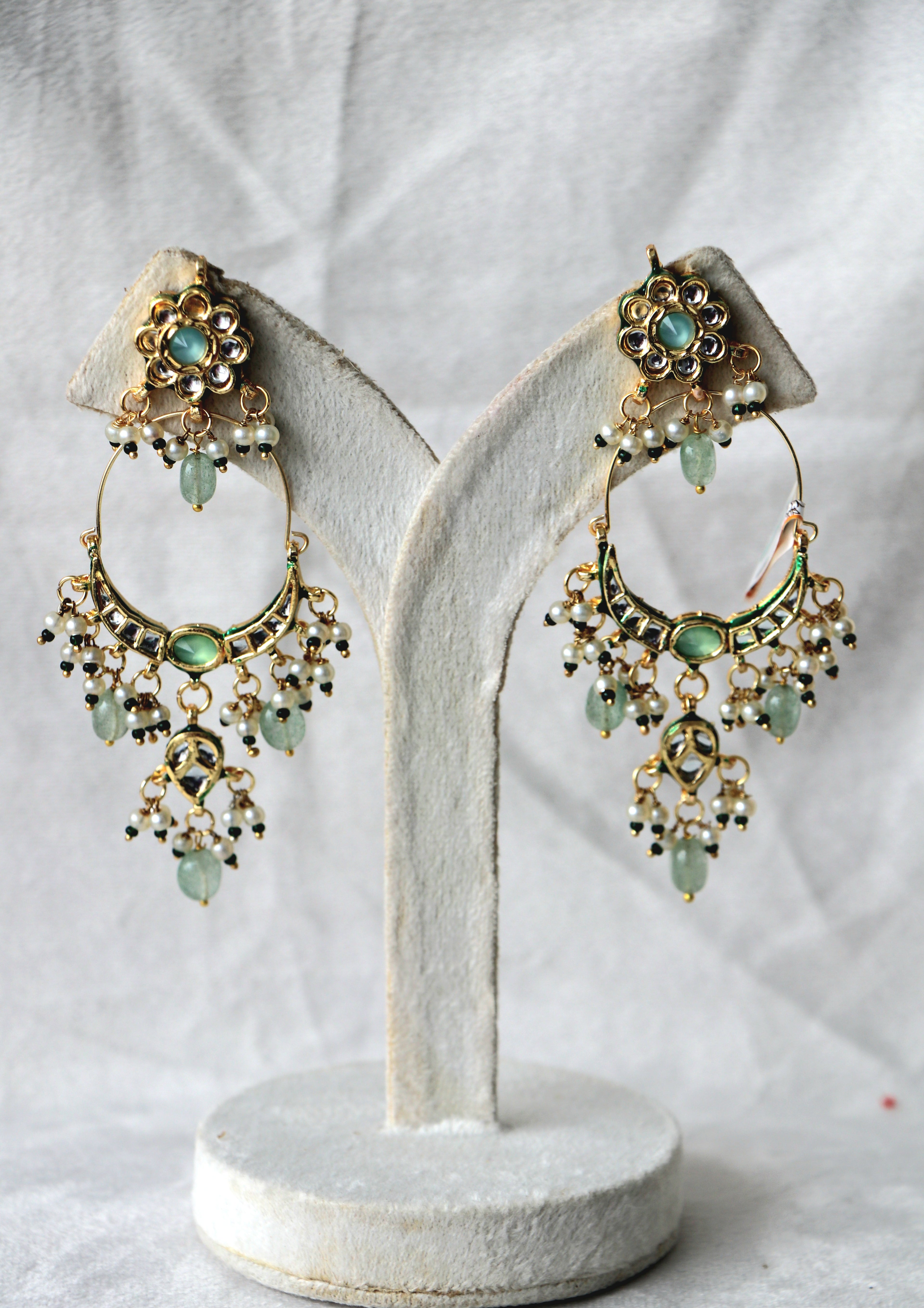 Celestial Emerald Chandelier Earrings