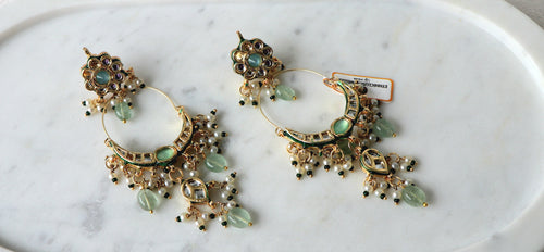 Celestial Emerald Chandelier Earrings