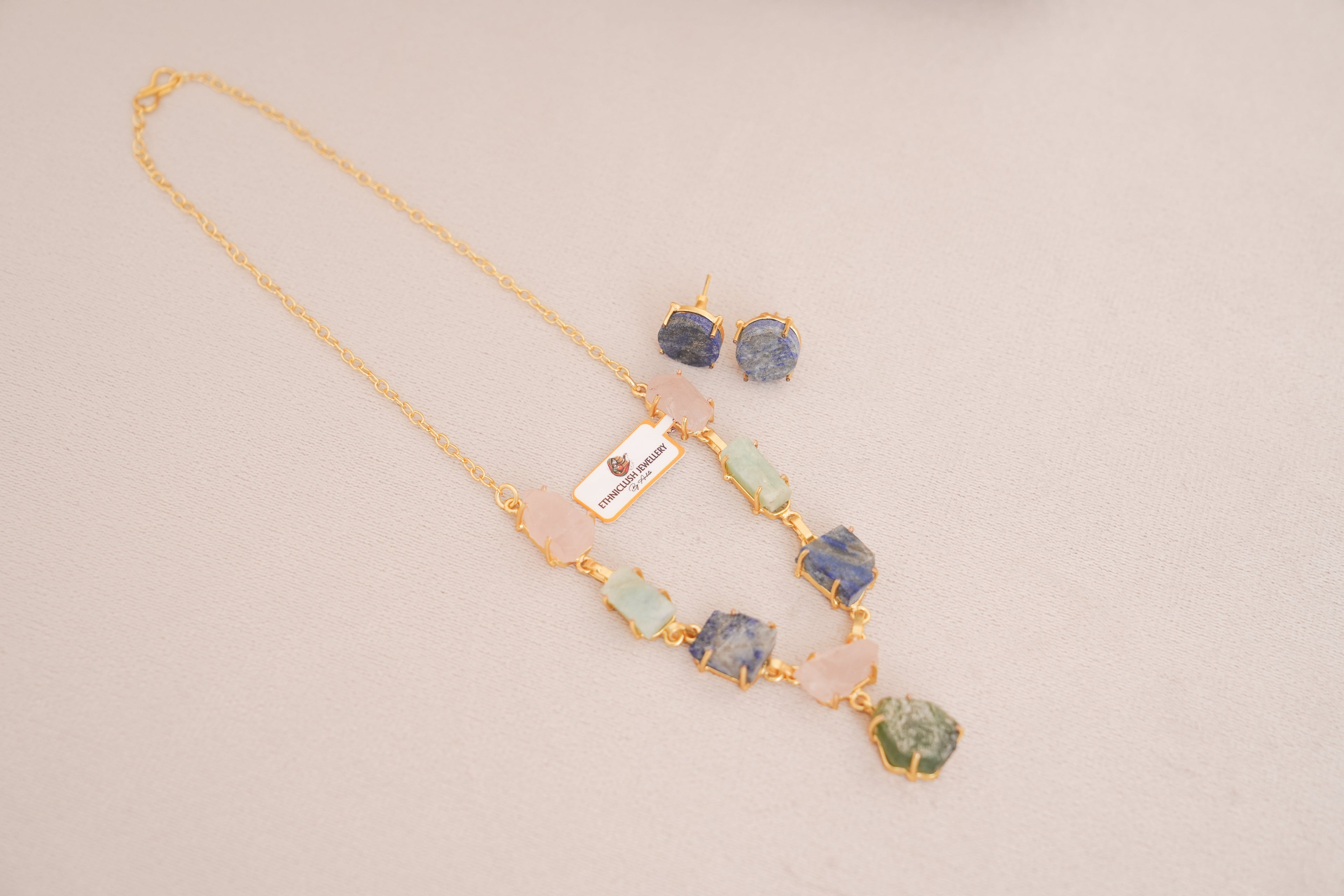 Celestial Harmony Gemstone Necklace