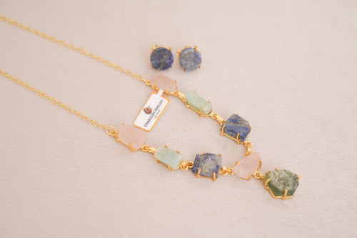 Celestial Harmony Gemstone Necklace
