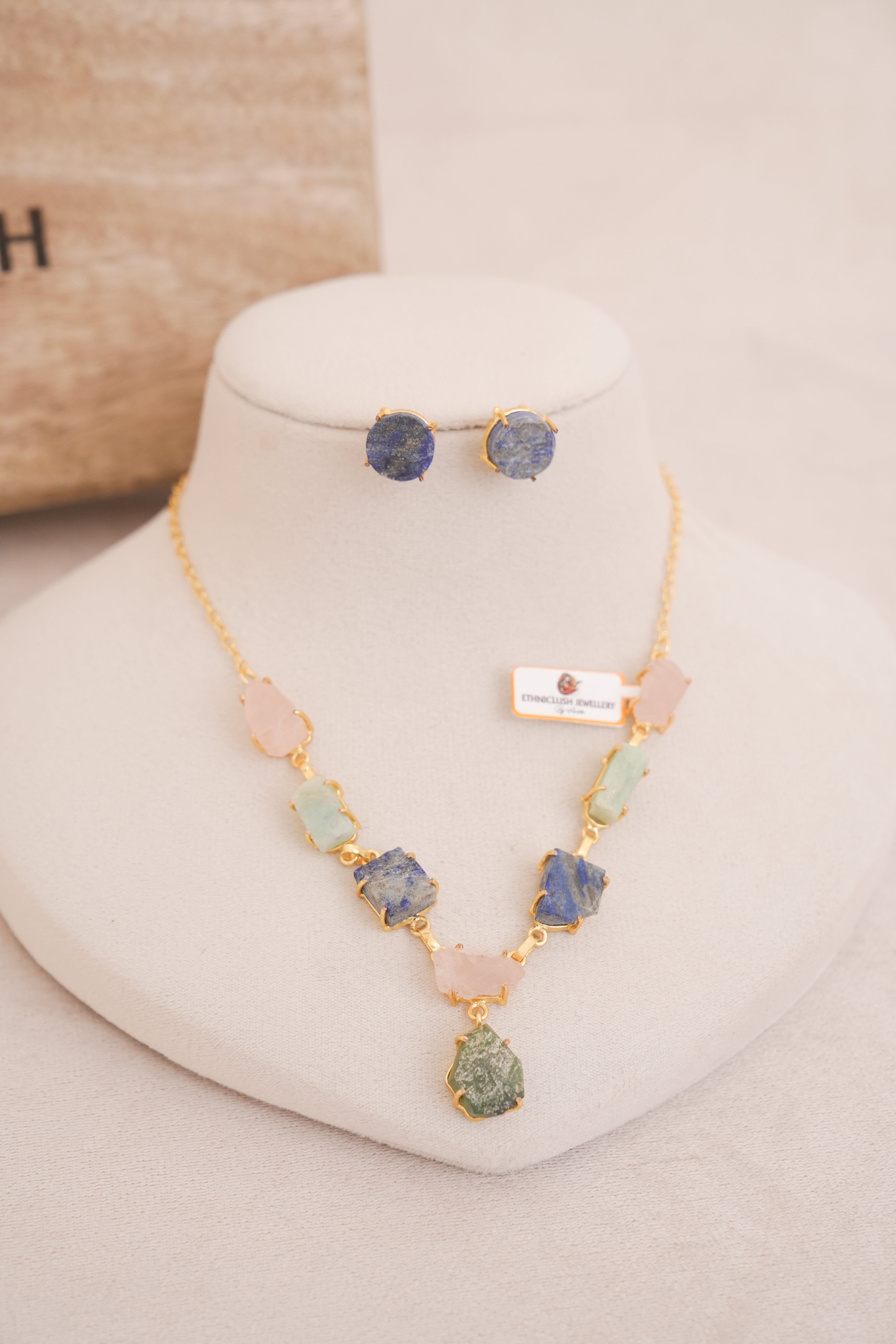 Celestial Harmony Gemstone Necklace