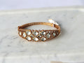 Heart Polki Kundan Openable Bracelet