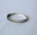 Celestial Silver CZ Lattice Openable Bracelet