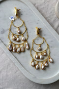 Celestial Pearl Cascade Earrings